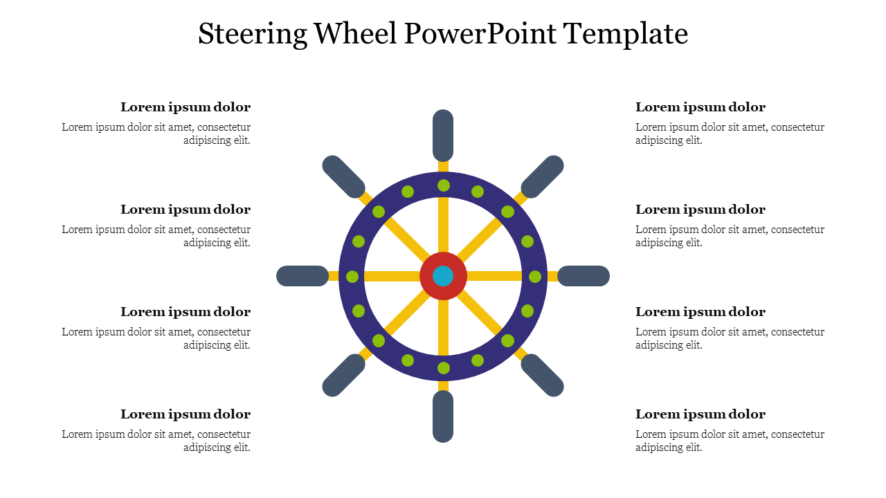Steering Wheel PowerPoint Template